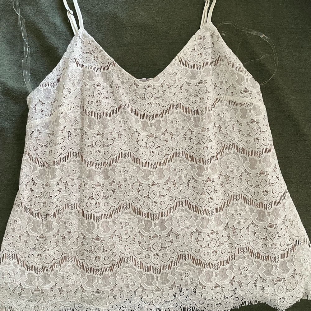 Lace White Top • L